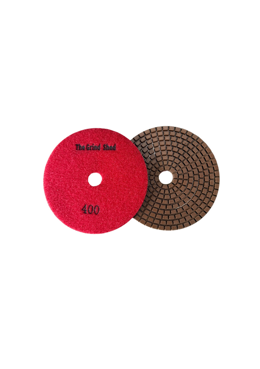 5" Flexible Diamond Wet Dry Resin Polishing Pad 400 Grit