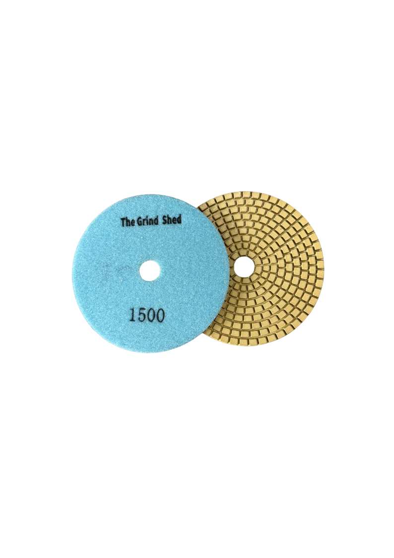5" Flexible Diamond Wet Dry Resin Polishing Pad 1500 Grit