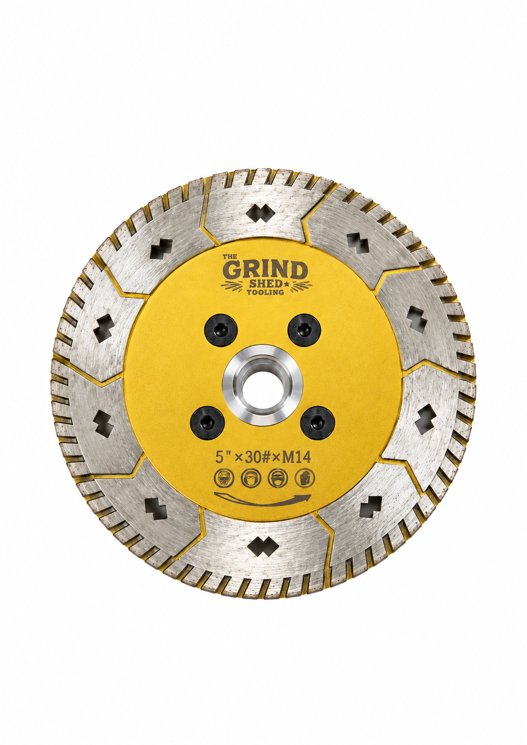 Our versatile diamond disc designed for&nbsp;fast grinding, shaping and cutting of concrete. The M14 thread allows for direct attachment to compatible hand grinders.

Ideal for tight edge work, surface preparation and controlled cutting.