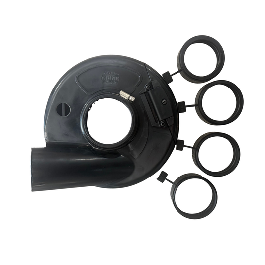 Keep your workspace cleaner and improve dust extraction while grinding concrete, stone and masonry. Our 7" Universal Surface Grinding Dust Shroud is designed to fit most 7" hand grinders, helping capture airborne dust at the source when connected to a suitable vacuum.