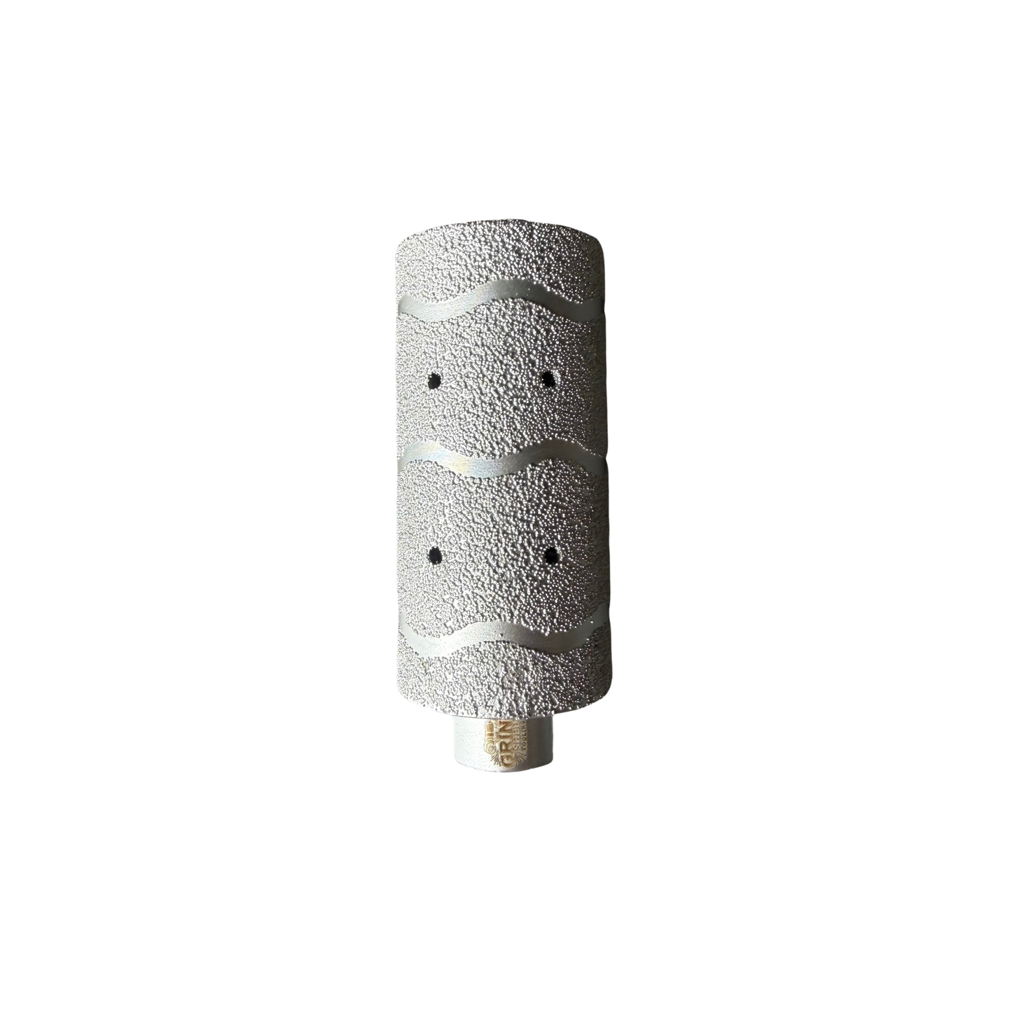 The Grind Shed's Diamond barrel wheel is designed for aggressive edge grinding, shaping and profiling.