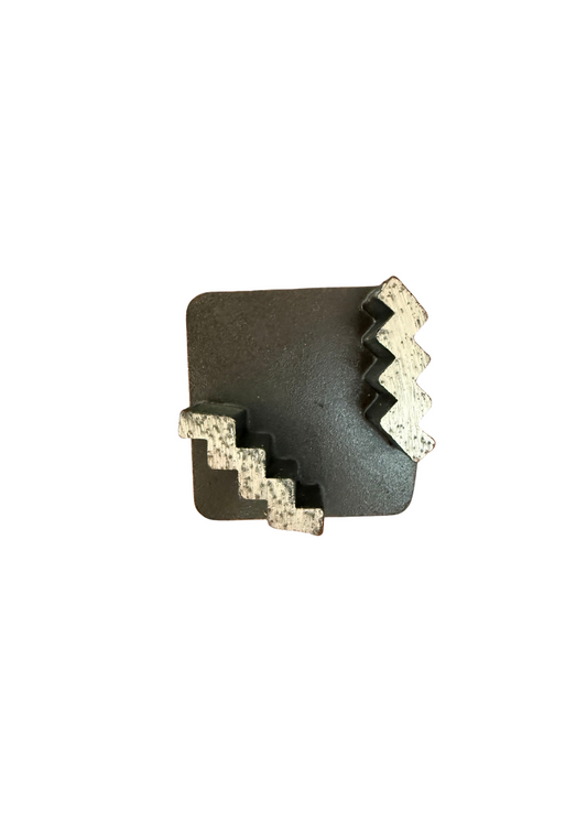 Box of 9 Redi Lock Diamond Grinding Segments Doubles 30 Grit Super Hard Bond
