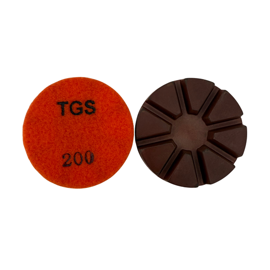 Designed for wet polishing applications, The Grind Shed's Hydro Copper Pucks deliver a smooth, consistent scratch pattern while providing excellent durability and cutting performance.