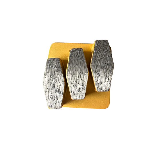 Box of 9 Redi Lock Diamond Grinding Segments Triple 60 Grit soft bond 