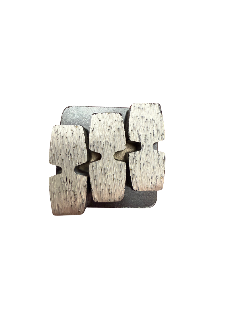 Box of 9 Redi Lock Diamond Grinding Segments Triple 16 grit Super Hard Bond